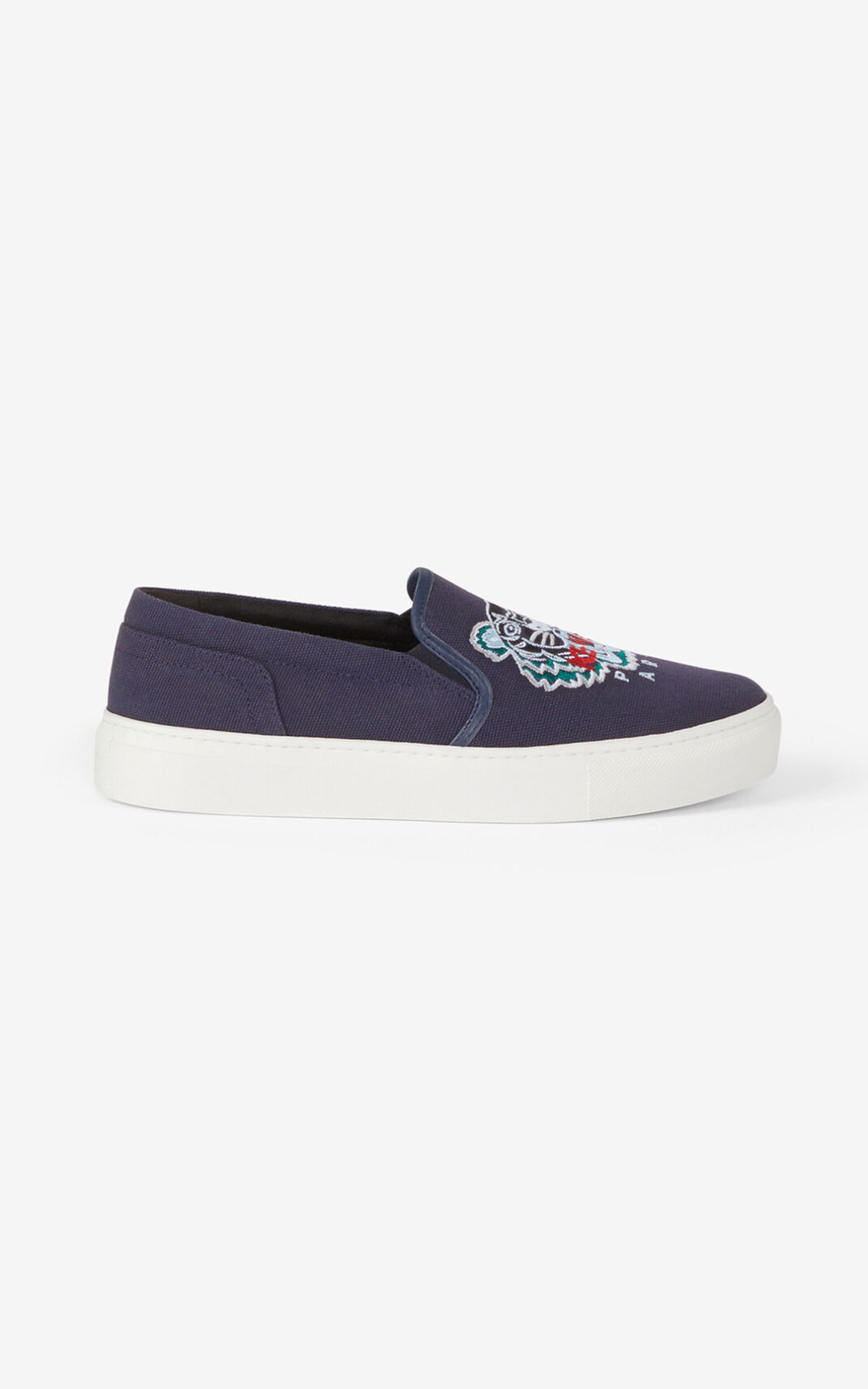 Kenzo K Skate Tiger slip on Sneakers Dame - Mørkeblå Blå DK-641203